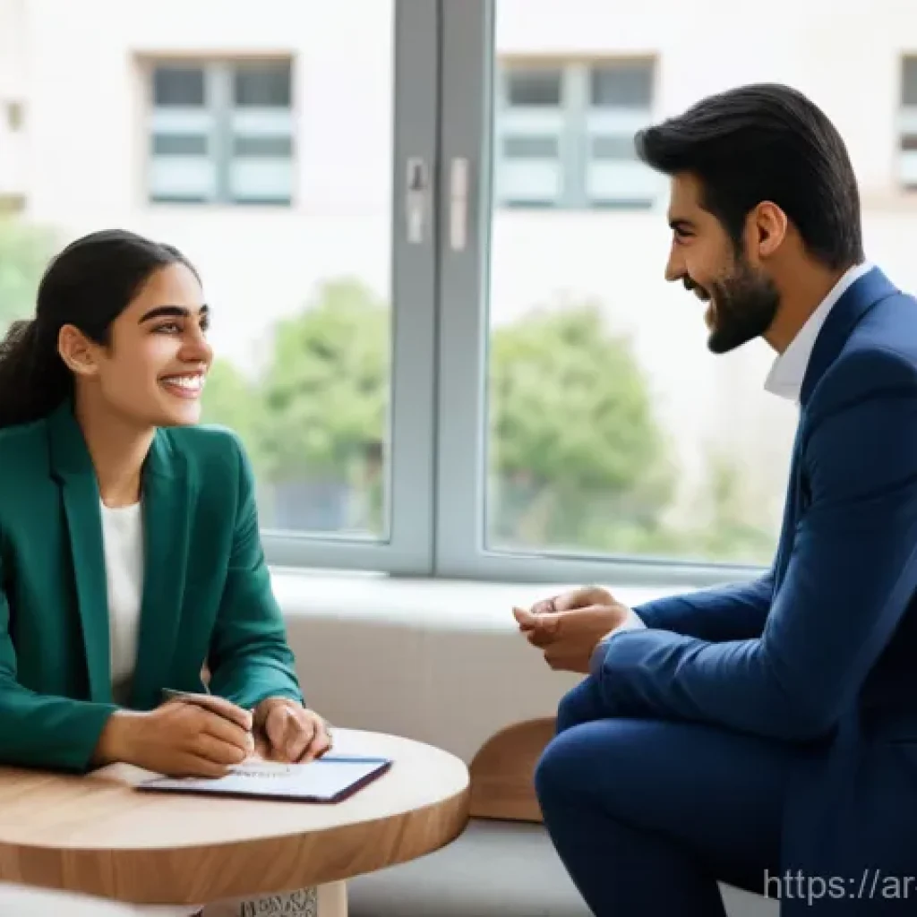 장애인재활상담사와 사례관리 기법 - A heartwarming scene featuring an empathetic male rehabilitation counselor in his late 30s, dressed ...