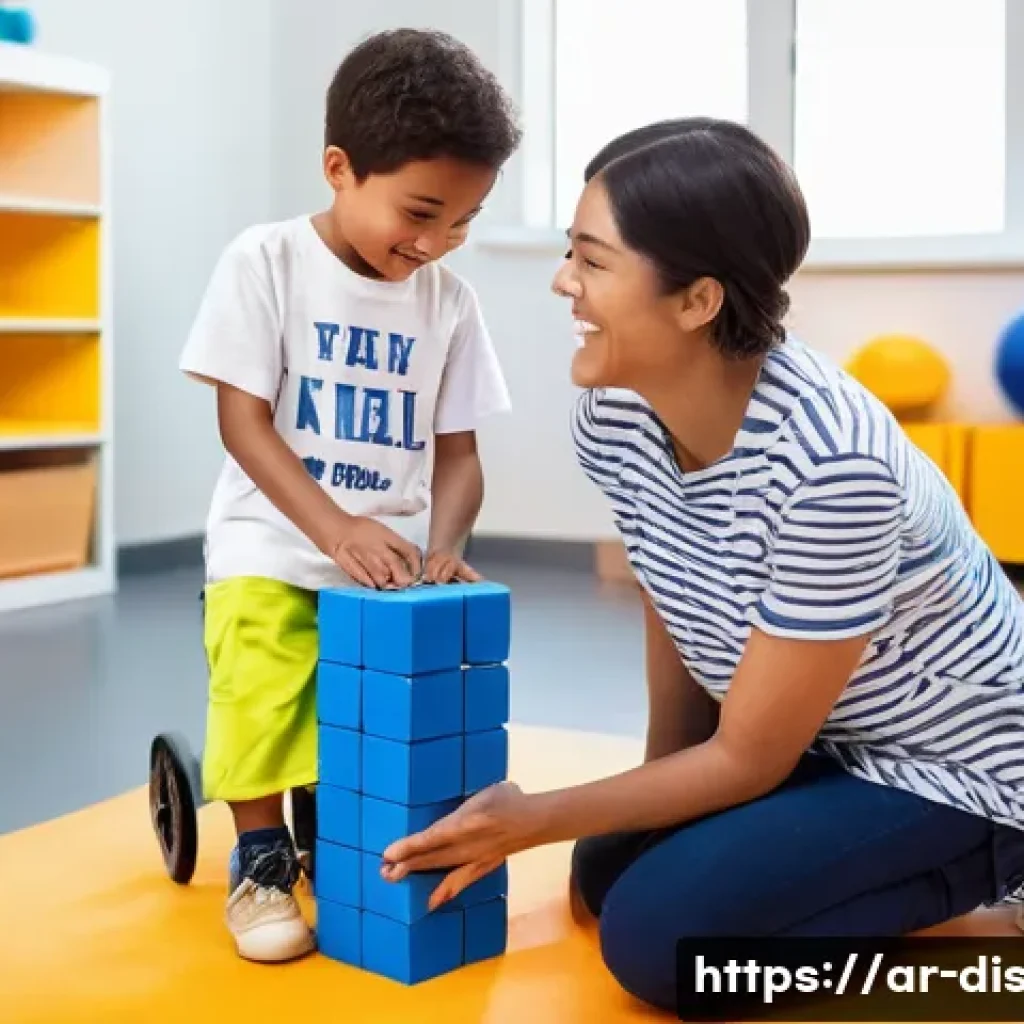 장애인재활상담사 자격증 신뢰도 - **Prompt 1: Empowering Play Session**
    A bright, clean, and inviting rehabilitation center classr...