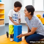 장애인재활상담사 자격증 신뢰도 - **Prompt 1: Empowering Play Session**
    A bright, clean, and inviting rehabilitation center classr...