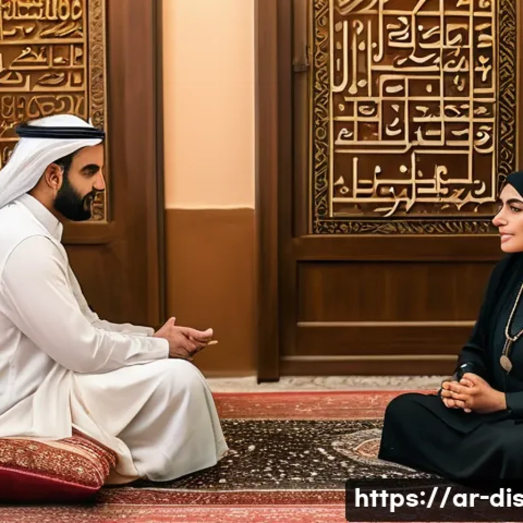 장애인재활상담사 상담 일지 작성법 - A professional Arabic-speaking counselor attentively listening during a therapy session with an adul...