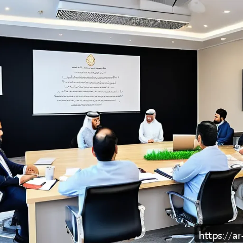 장애인재활상담사 자격유지 조건 - A professional Arab rehabilitation counselor attending a certified training workshop in a modern con...