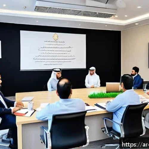 장애인재활상담사 자격유지 조건 - A professional Arab rehabilitation counselor attending a certified training workshop in a modern con...